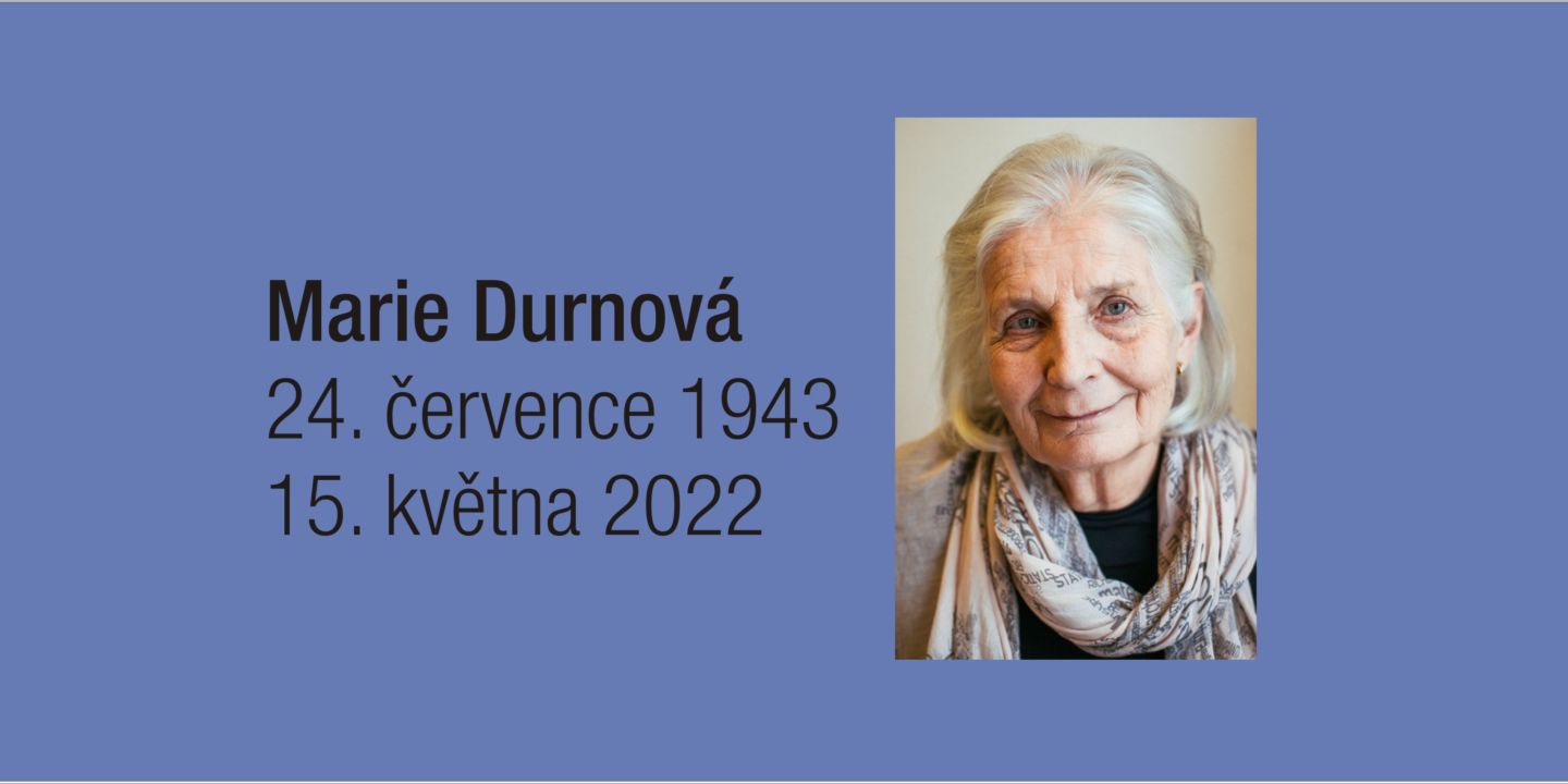 Zemřela Marie Durnová