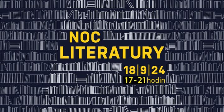Noc literatury se uskuteční 18. září 2024 od 17:00 do 21:00