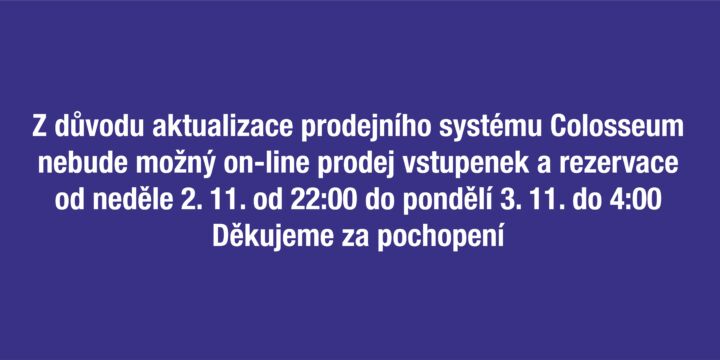 Výpadek prodejního systému Colosseum