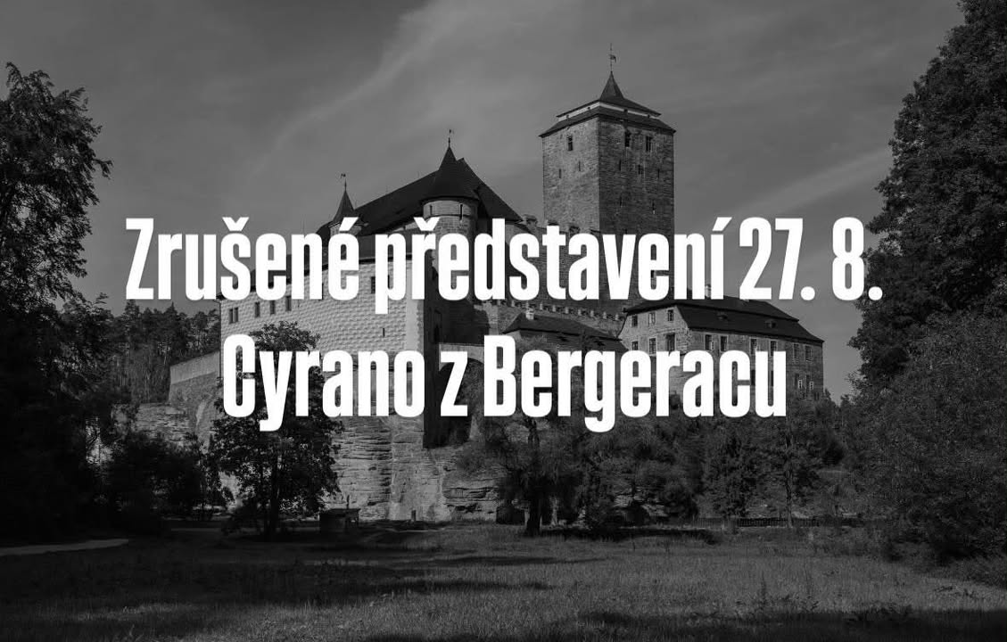 Zrušené představení 27. 8. Cyrano z Bergeracu na Kosti